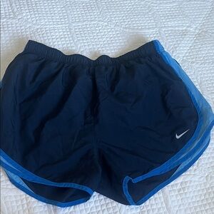 Nike Women's Athletic Shorts in Black and Blue